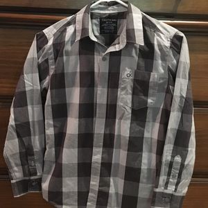 Calvin Klein boots button down shirt